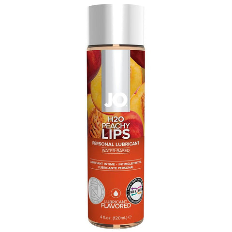 H2O Peachy Lips Flavored Lube in 4oz-120ml