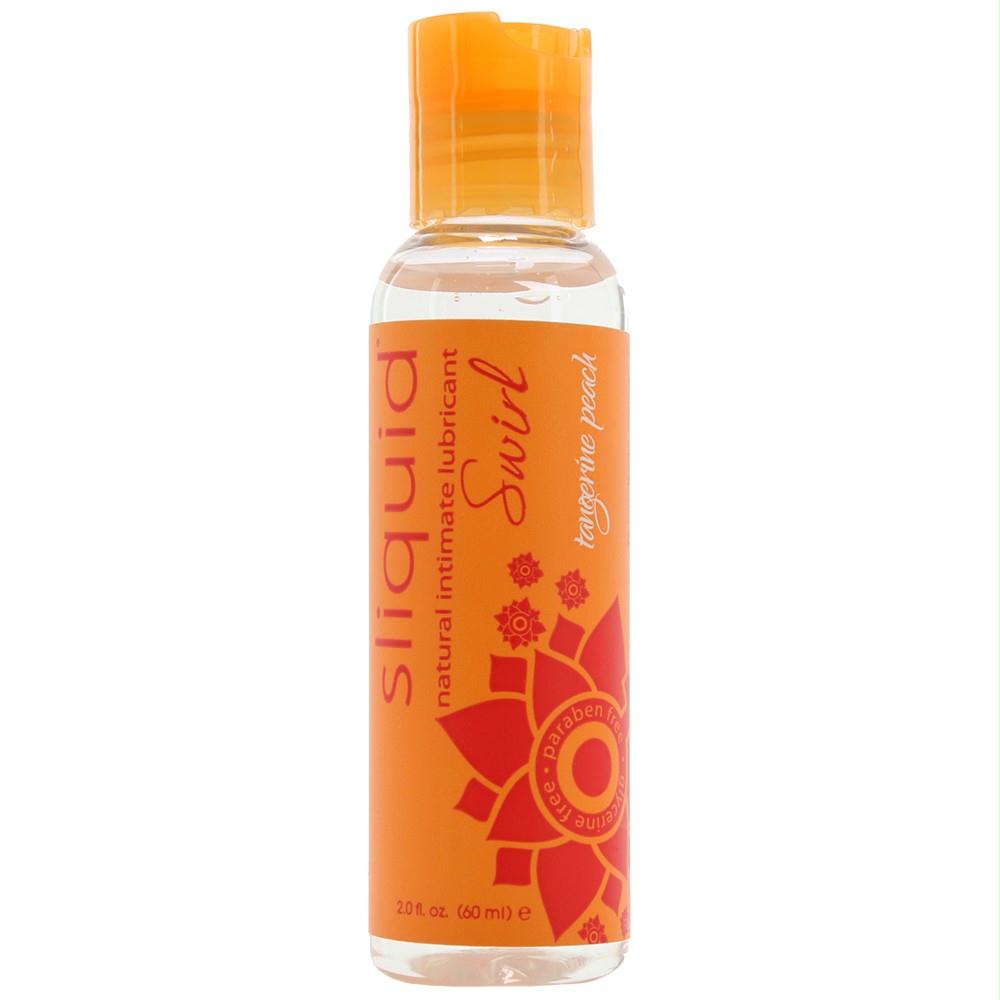 Swirl Flavored Lubricant 2oz-60ml in Tangerine Peach