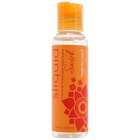 Swirl Flavored Lubricant 2oz-60ml in Tangerine Peach