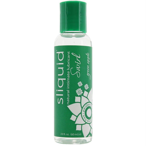 Swirl Flavored Lubricant 2oz-60ml in Green Apple