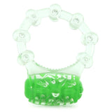 Color Pop Quickie Vibrating Cock Ring in Green