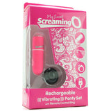 Vibrating Panty Set with Remote Ring in Pink