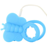 Charged Monarch 10X Silicone Butterfly Vibe Ring in Blue