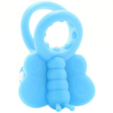 Charged Monarch 10X Silicone Butterfly Vibe Ring in Blue