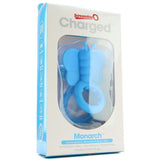Charged Monarch 10X Silicone Butterfly Vibe Ring in Blue