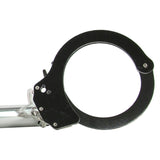 Sex & Mischief Spreader Bar with Metal Cuffs in Silver