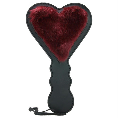 Sex & Mischief Enchanted Heart Paddle in Merlot
