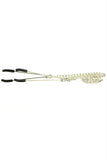 Midnight Bling Crystal Chain Tweezer Clamps