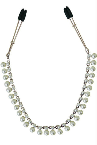 Midnight Pearl Chained Tweezer Clamps