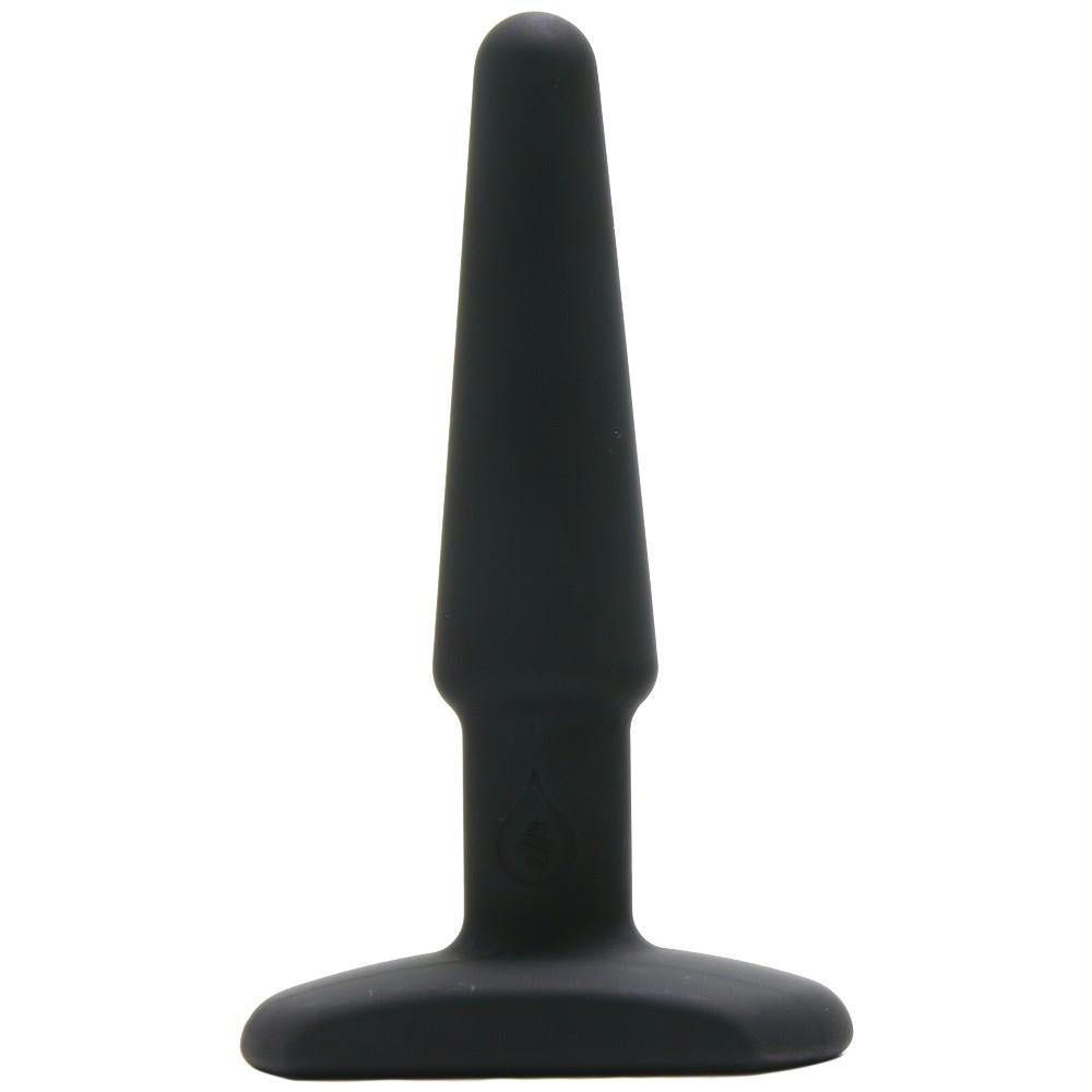 Silicone Tapered Butt Plug in Black