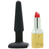 Silicone Tapered Butt Plug in Black
