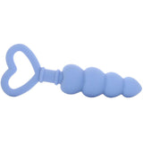 Silicone Heart Beads in Blue