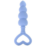 Silicone Heart Beads in Blue