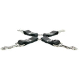 Edge Leather 4 Point Hog Tie in Black
