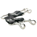 Edge Leather 4 Point Hog Tie in Black