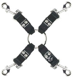 Edge Leather 4 Point Hog Tie in Black