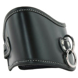 Edge Leather Soft Posture Collar in Black