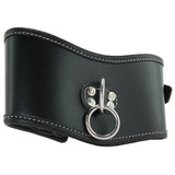 Edge Leather Soft Posture Collar in Black