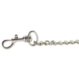 Edge Leather and Chain Leash in Black