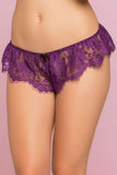 Purple Eyelash Flutter Panty in M