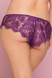 Purple Eyelash Lace Boxer in 3X-4X