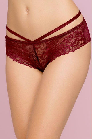 Merlot Rose Lace Panty in M