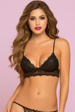 Million Dollar Paisley Black Bralette in L