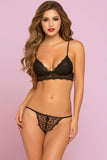 Million Dollar Paisley Black Bralette in XL