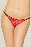 Crushed Velvet & Crochet Lace Panty in M