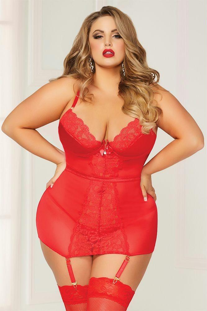 Cherry Bomb Chemise in 3X-4X
