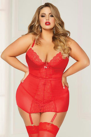 Cherry Bomb Chemise in 3X-4X