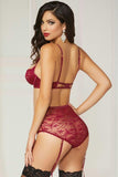 Merlot Bra and High Waist Panty in M