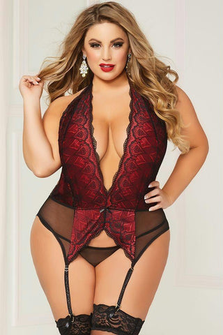 Heart's on Fire Chemise Set in OSXL