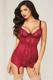 Red Red Wine Chemise and Thong in XL