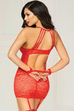 Cardinal Rose Lace Chemise in OS