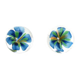 CyberGlass Ben Wa Balls in Blue Blossom