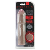 Cyberskin 3" Uncut Penis Extension in Dark