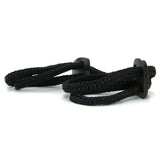 Japanese Silk Love Rope Wrist Cuffs in Black