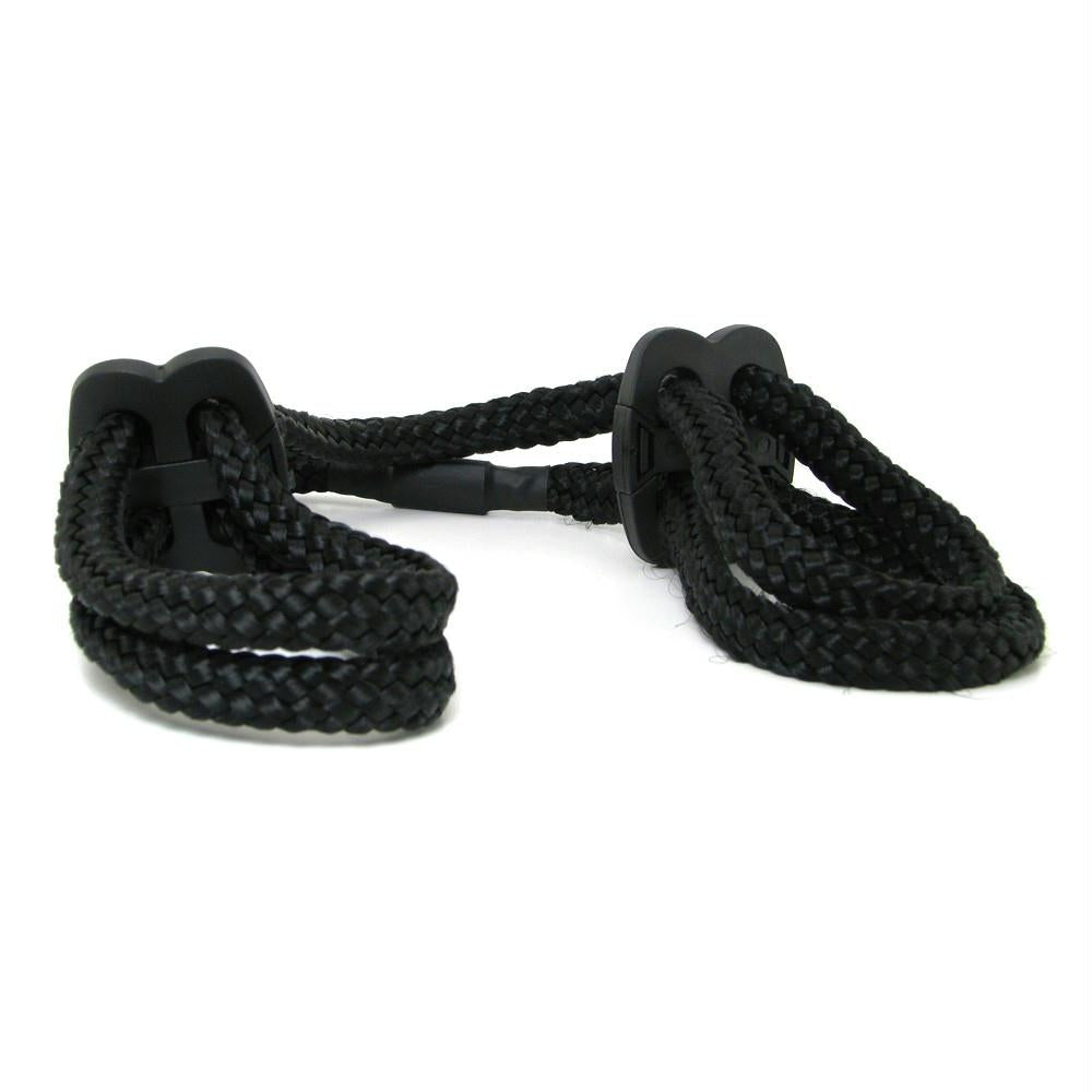 Japanese Silk Love Rope Wrist Cuffs in Black