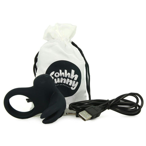 Frisky Bunny Vibrating Cock Ring in Black Pearl demo-sextoydroshoppingUSA Frisky Bunny Vibrating Cock Ring in Black Pearl demo-sextoydroshoppingUSA