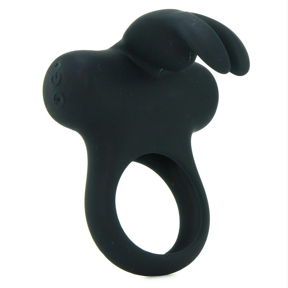 Frisky Bunny Vibrating Cock Ring in Black Pearl – demo-sextoydroshoppingUSA