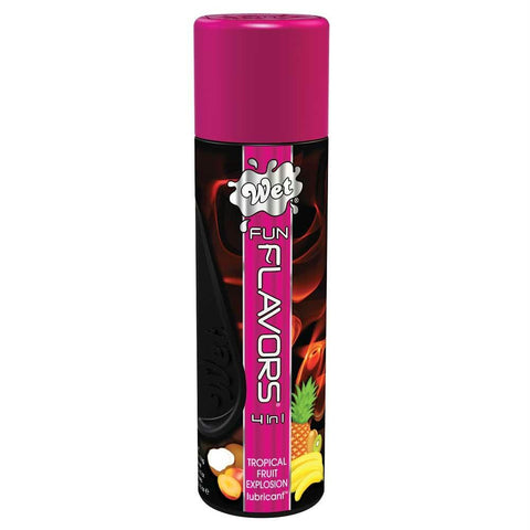 Fun Flavors 4-in-1 Massage Lube 4oz-121ml in Tropical Fruit