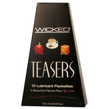 Teasers 10 Lube Packettes in 3mL-0.1oz