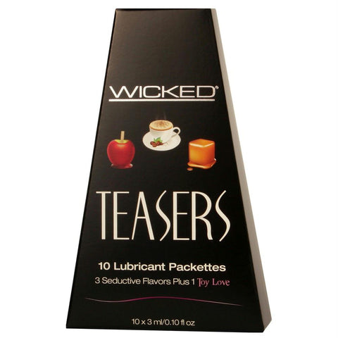 Teasers 10 Lube Packettes in 3mL-0.1oz