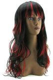 Courtney Wig in Black with Burnt Red