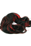 Courtney Wig in Black with Burnt Red