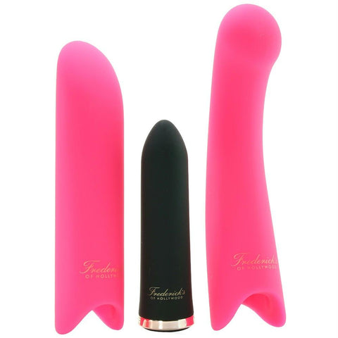 Bullet Vibrator Set with Lady Finger & Slim G Sleeves