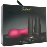 Bullet Vibrator Set with Silicone Wand & Plug Sleeves
