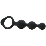 Bullet Vibrator Set with Anal Beads & Plug Sleeve in Black