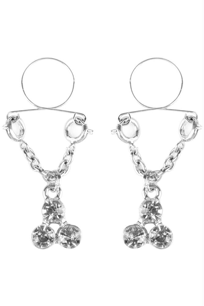 Peekaboos Non-Piercing Nipple Jewelry in Diamond Cluster